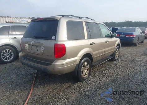 2004 Honda Pilot Ex-L из США, поврежденный, VIN 2HKYF18574H531454